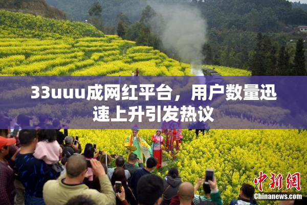 33uuu成网红平台，用户数量迅速上升引发热议