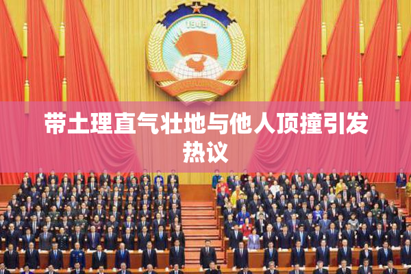带土理直气壮地与他人顶撞引发热议
