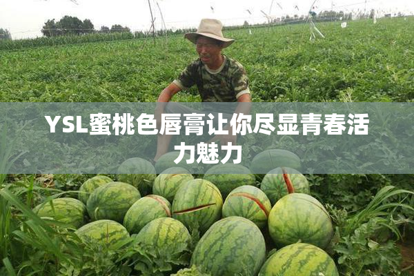YSL蜜桃色唇膏让你尽显青春活力魅力
