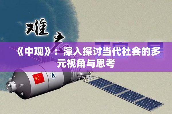 《中观》：深入探讨当代社会的多元视角与思考