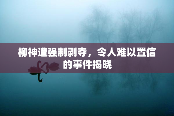 柳神遭强制剥夺，令人难以置信的事件揭晓