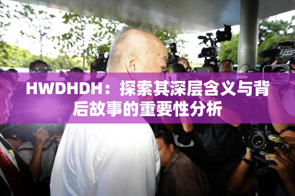 HWDHDH：探索其深层含义与背后故事的重要性分析