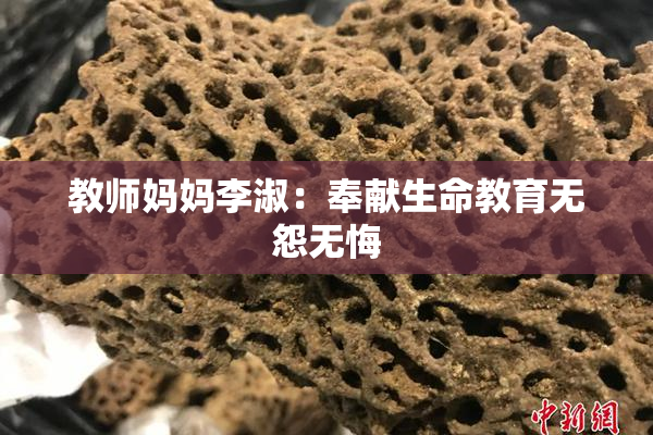教师妈妈李淑：奉献生命教育无怨无悔