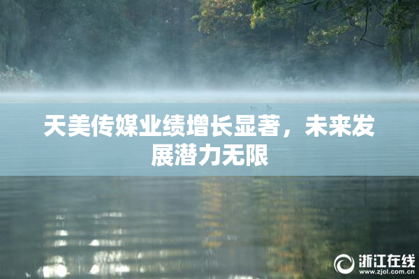 天美传媒业绩增长显著，未来发展潜力无限