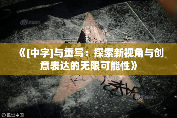 《[中字]与重写：探索新视角与创意表达的无限可能性》