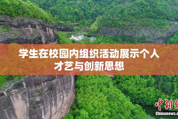 学生在校园内组织活动展示个人才艺与创新思想