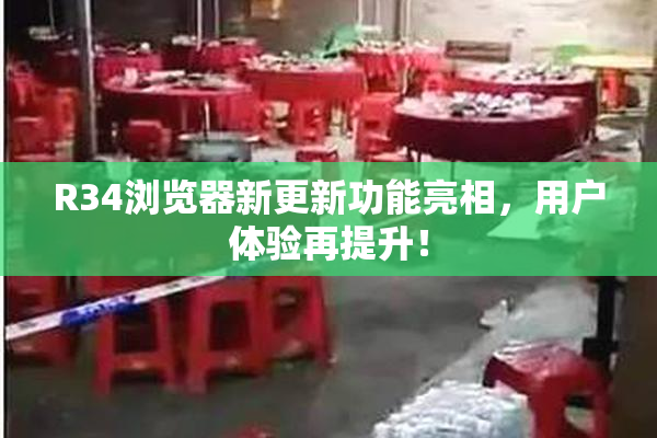 R34浏览器新更新功能亮相，用户体验再提升！