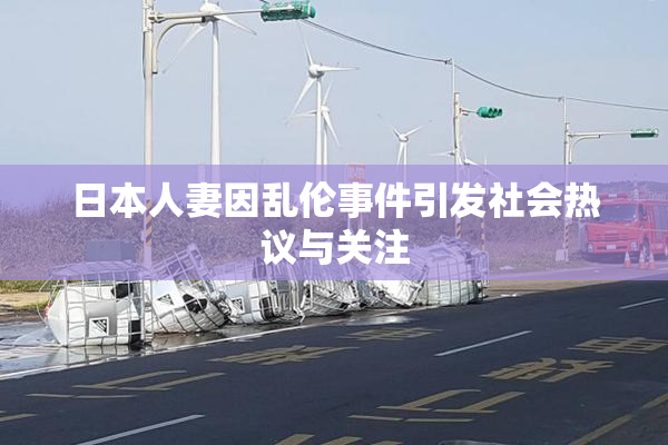 日本人妻因乱伦事件引发社会热议与关注