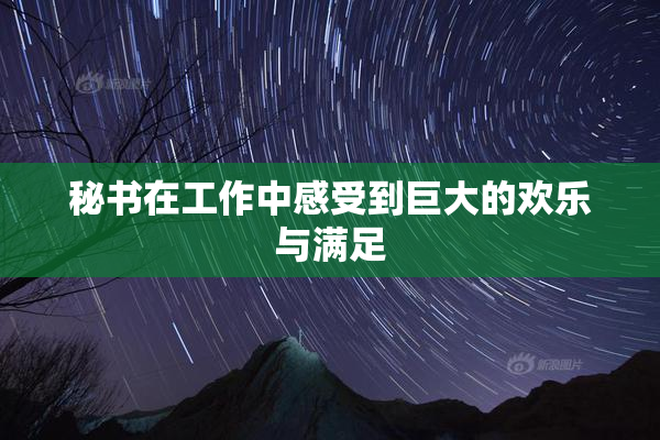秘书在工作中感受到巨大的欢乐与满足