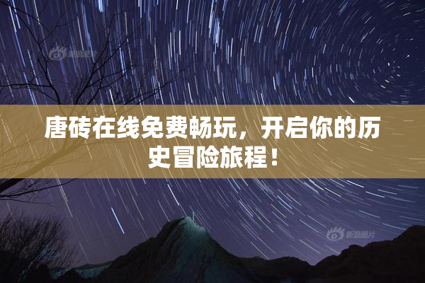 唐砖在线免费畅玩，开启你的历史冒险旅程！