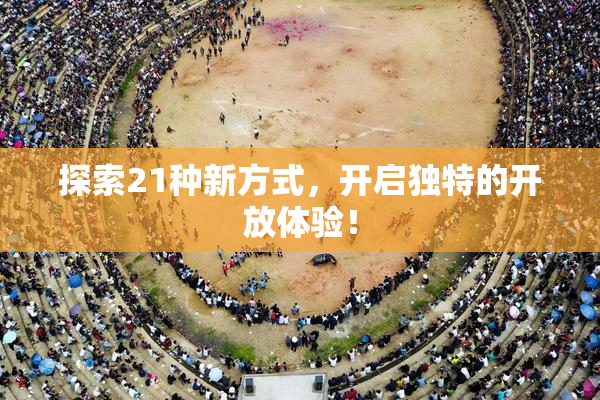 探索21种新方式，开启独特的开放体验！