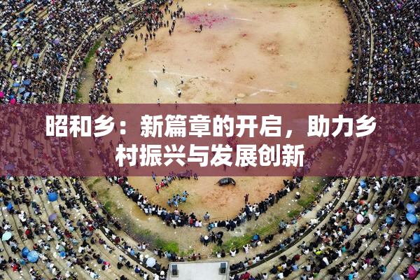 昭和乡：新篇章的开启，助力乡村振兴与发展创新
