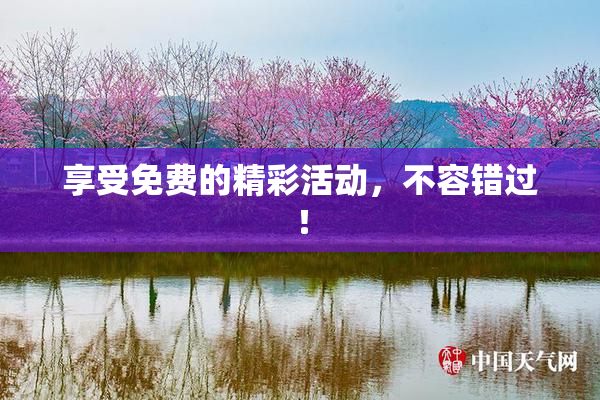 享受免费的精彩活动，不容错过！