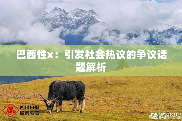 巴西性x：引发社会热议的争议话题解析