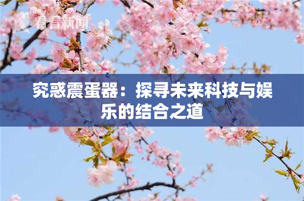 究惑震蛋器：探寻未来科技与娱乐的结合之道