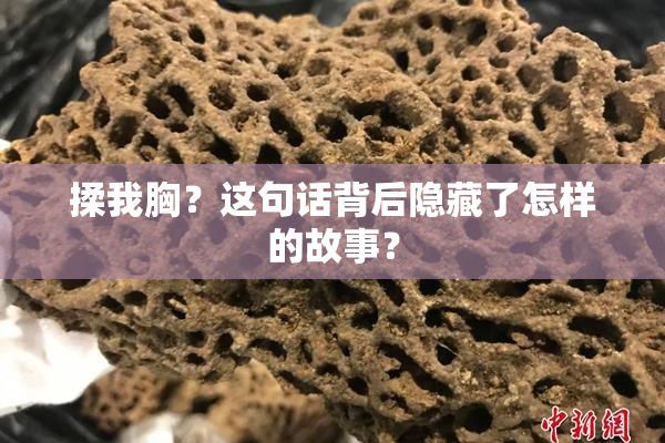 揉我胸？这句话背后隐藏了怎样的故事？