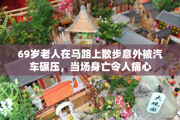 69岁老人在马路上散步意外被汽车碾压，当场身亡令人痛心