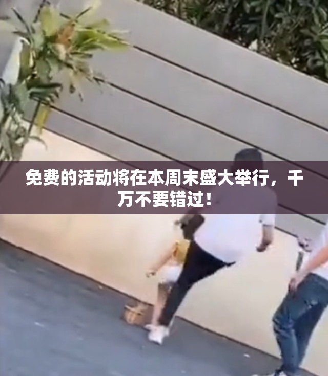 免费的活动将在本周末盛大举行，千万不要错过！