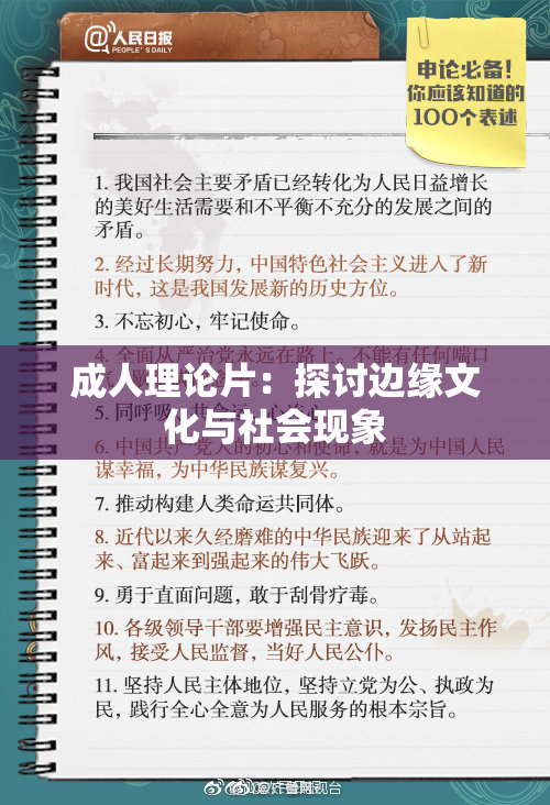 成人理论片：探讨边缘文化与社会现象