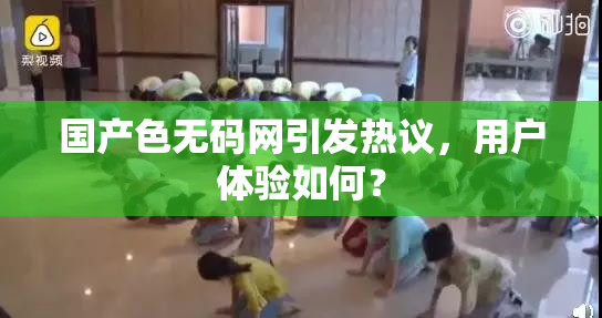 国产色无码网引发热议，用户体验如何？