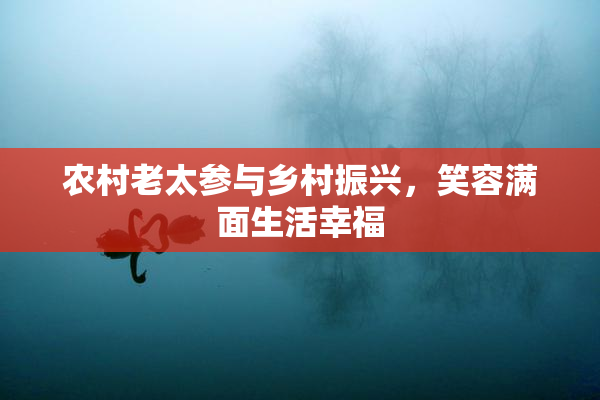 农村老太参与乡村振兴，笑容满面生活幸福