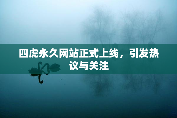四虎永久网站正式上线，引发热议与关注