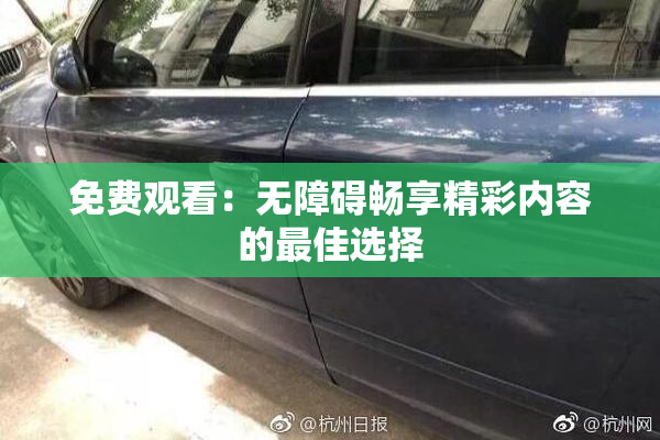 免费观看：无障碍畅享精彩内容的最佳选择
