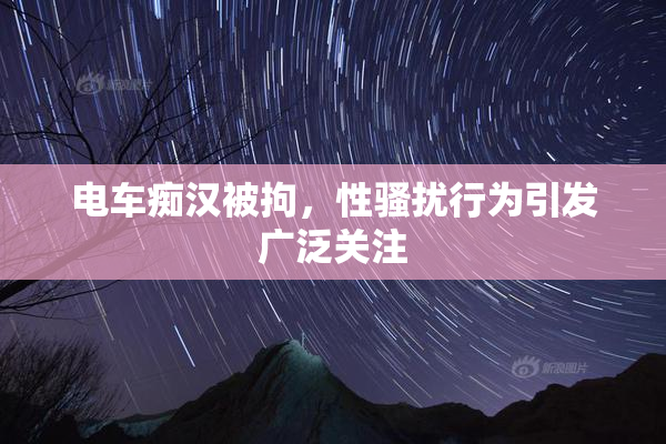 电车痴汉被拘，性骚扰行为引发广泛关注