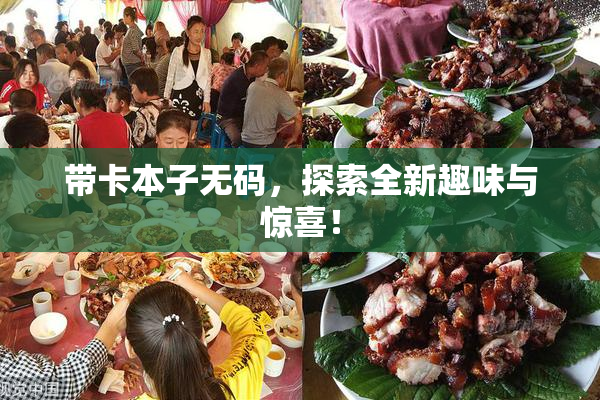 带卡本子无码，探索全新趣味与惊喜！