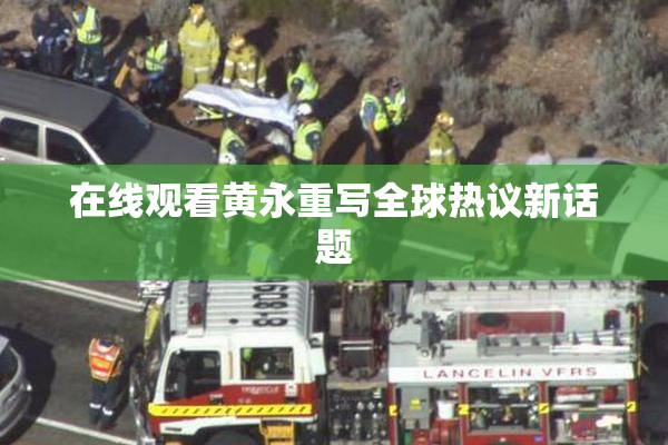 在线观看黄永重写全球热议新话题