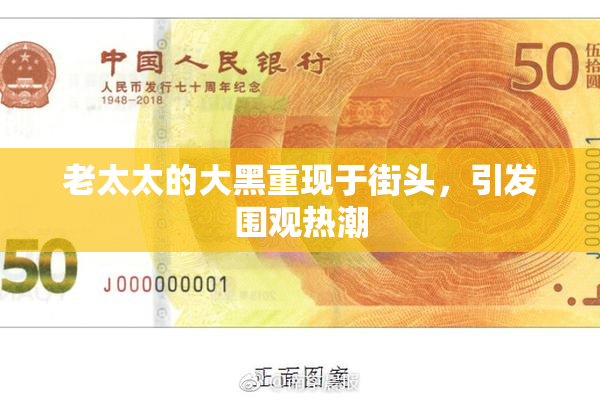 老太太的大黑重现于街头，引发围观热潮