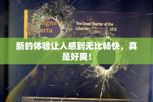 新的体验让人感到无比畅快，真是好爽！