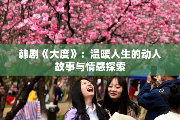 韩剧《大度》：温暖人生的动人故事与情感探索