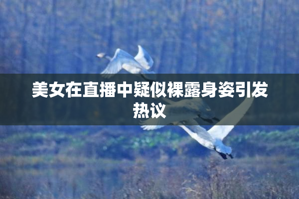 美女在直播中疑似裸露身姿引发热议
