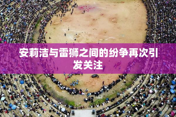 安莉洁与雷狮之间的纷争再次引发关注