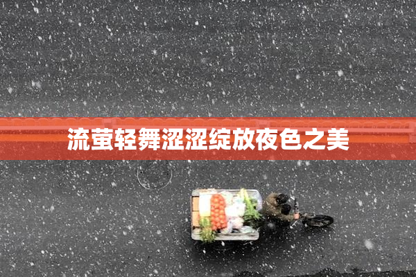 流萤轻舞涩涩绽放夜色之美