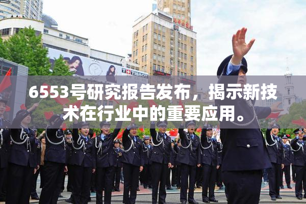 6553号研究报告发布，揭示新技术在行业中的重要应用。