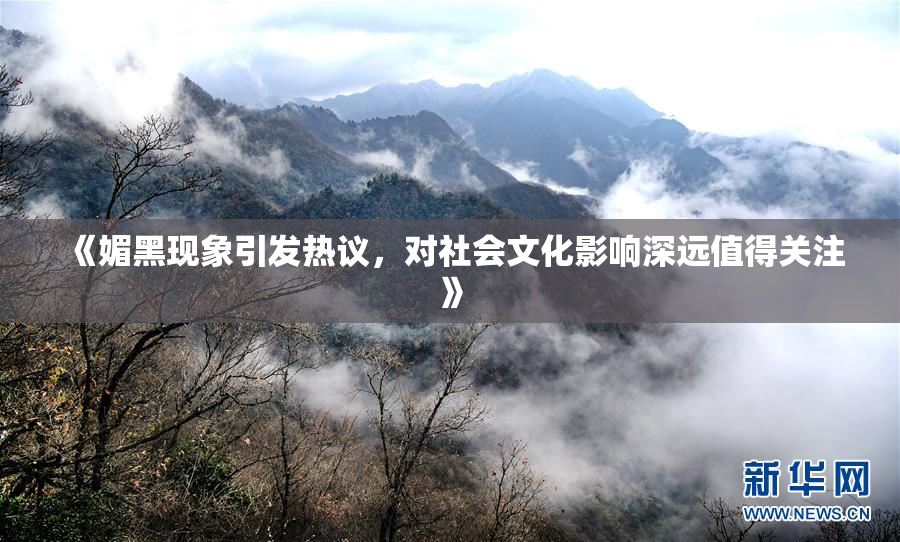 《媚黑现象引发热议，对社会文化影响深远值得关注》
