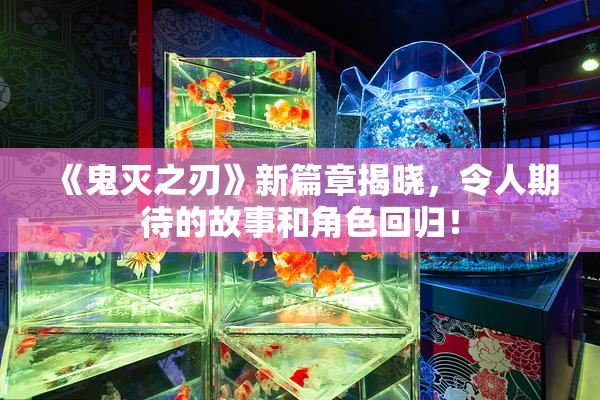《鬼灭之刃》新篇章揭晓，令人期待的故事和角色回归！