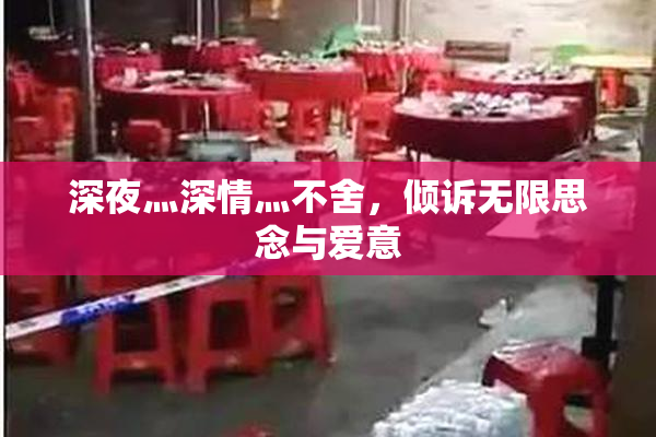 深夜灬深情灬不舍，倾诉无限思念与爱意