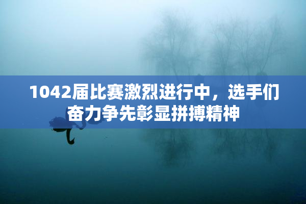 1042届比赛激烈进行中，选手们奋力争先彰显拼搏精神