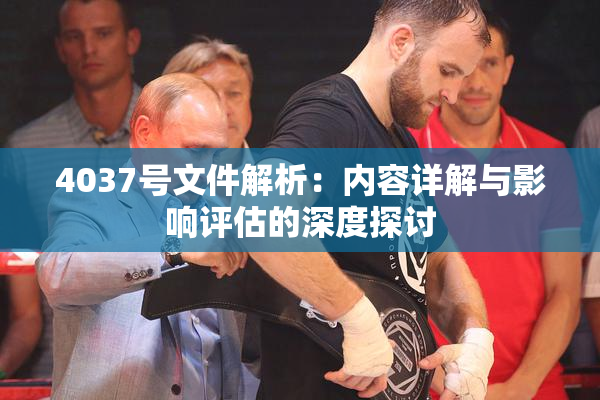 4037号文件解析：内容详解与影响评估的深度探讨