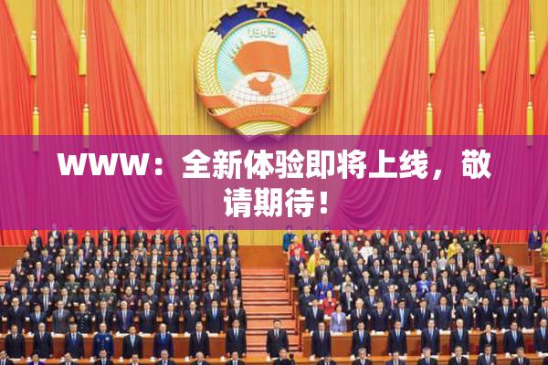 WWW：全新体验即将上线，敬请期待！