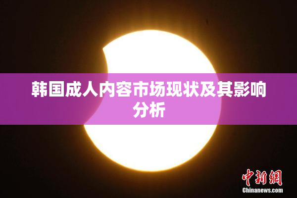 韩国成人内容市场现状及其影响分析