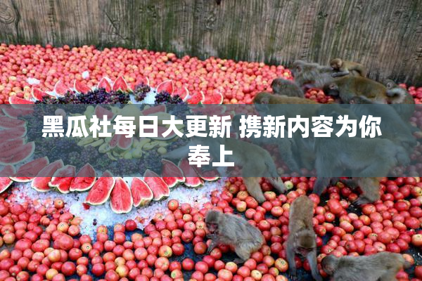 黑瓜社每日大更新 携新内容为你奉上