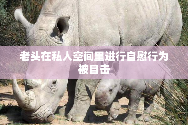 老头在私人空间里进行自慰行为被目击