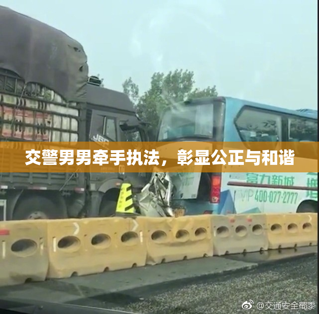 交警男男牵手执法，彰显公正与和谐