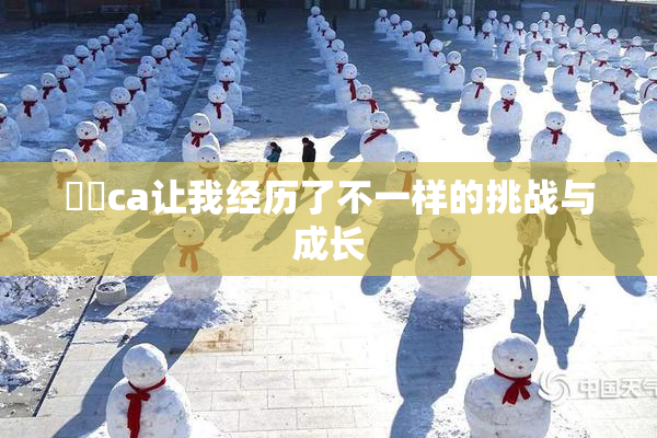 妺妺ca让我经历了不一样的挑战与成长