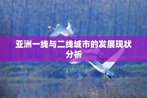 亚洲一线与二线城市的发展现状分析