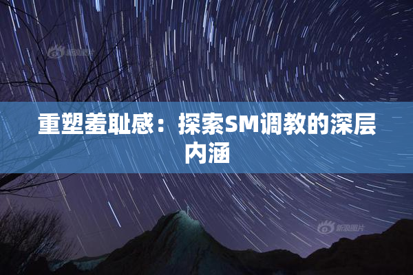 重塑羞耻感：探索SM调教的深层内涵